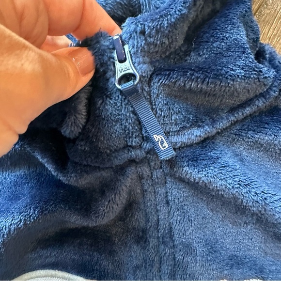 Vineyard Vines onesie Blue Whale Kids size small hoodie One Piece plush cozy - Picture 3 of 6